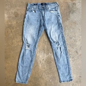 Dark washed Hollister skinny advanced stretch jeans